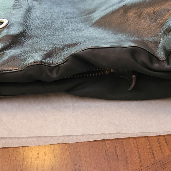 Vintage Prada Black Leather And Tessuto Nylon Handbag - Picture 7 of 16